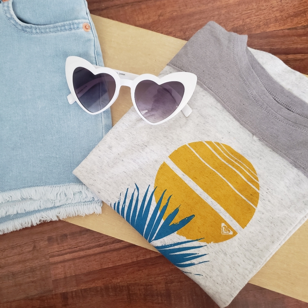 Girls: NWT Roxy 3/4 sleeve tee